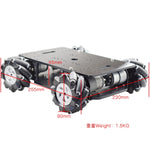 5kg (11 lbs) Mecanum wheelbase with motors and encoders