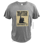 Wanted Dead And Alive Schrodinger Cat T-shirt